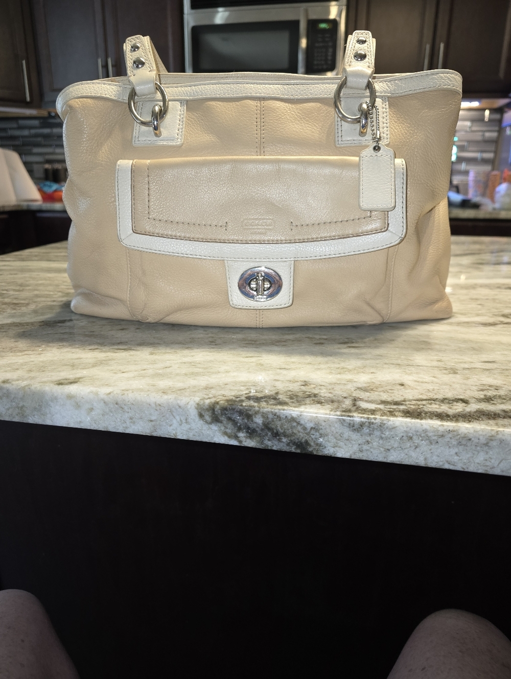 Coach Penelope Leather Shoulder Tote Bag - Picture 7 of 7